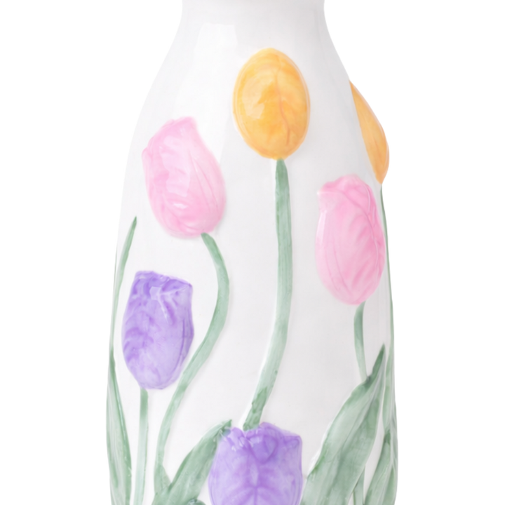 Vase m Blomst GALIN (9,8x10x23 cm)