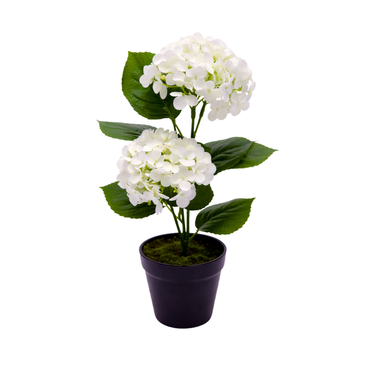 Kunstig plante Hortensia  (H 41cm) Hvid