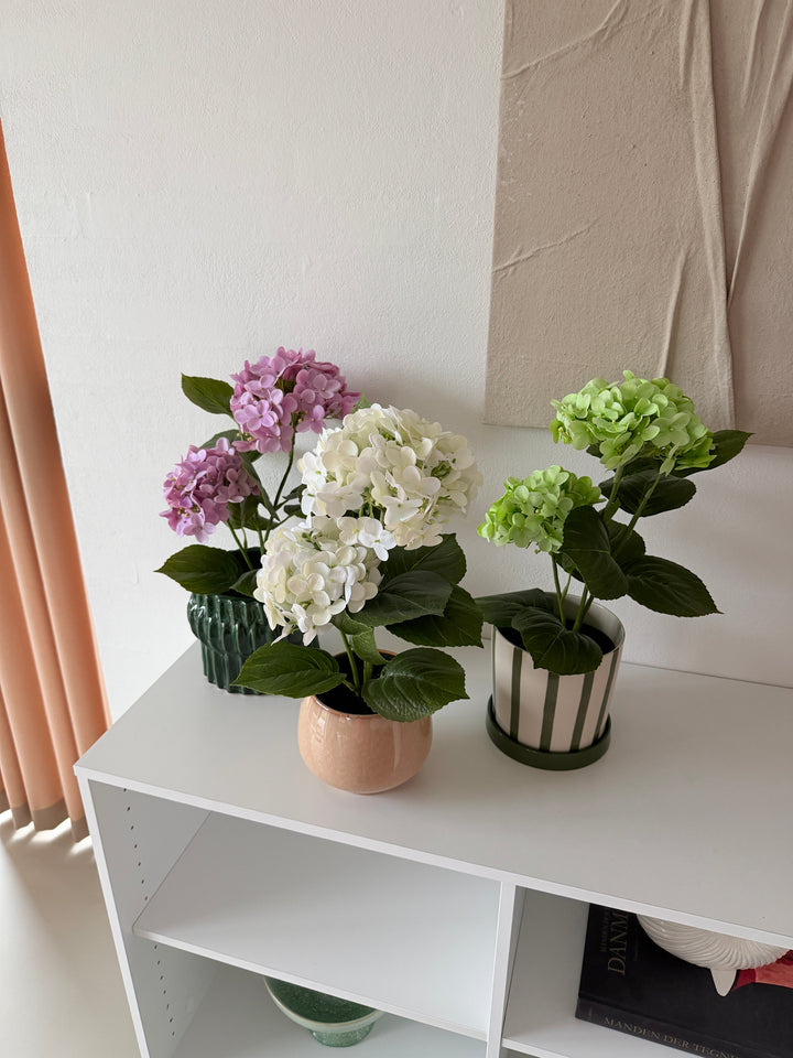 Kunstig plante Hortensia  (H 41cm) Hvid