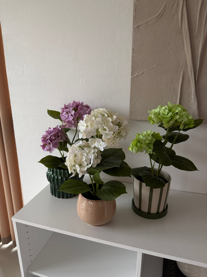 Kunstig plante Hortensia  (H 41cm) Hvid