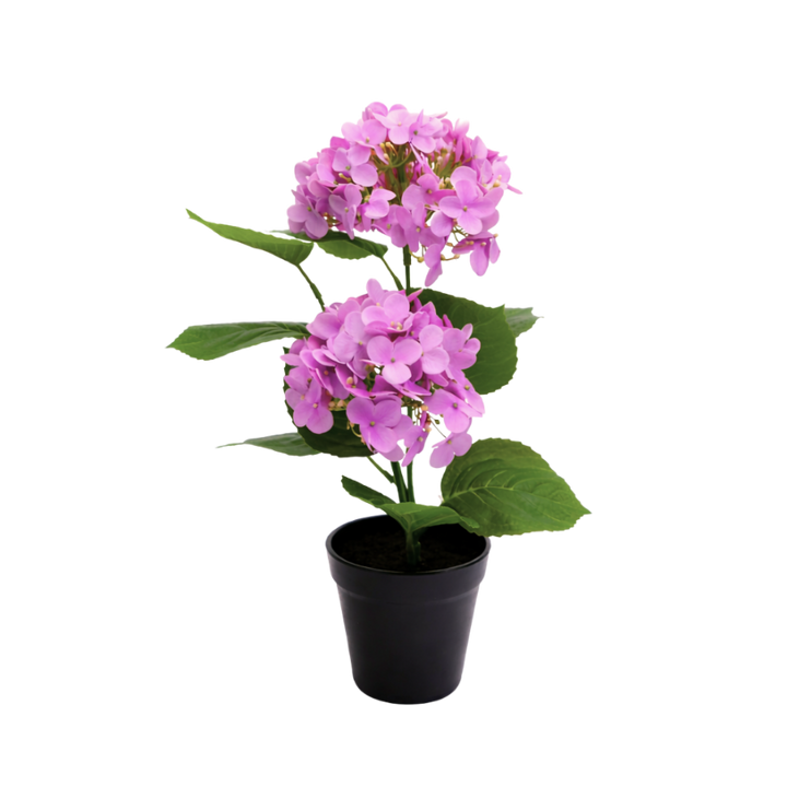 Kunstig plante Hortensia  (H 41cm) Lyserød