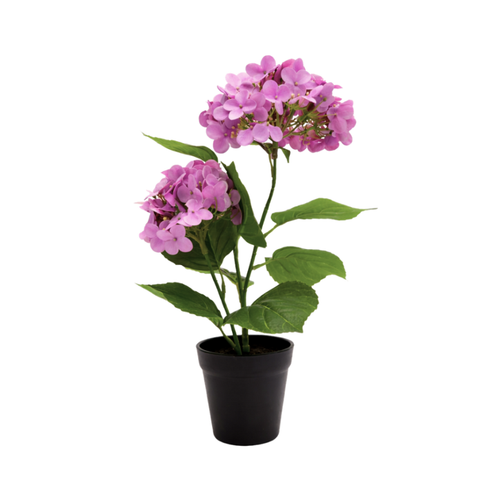 Kunstig plante Hortensia  (H 41cm) Lyserød