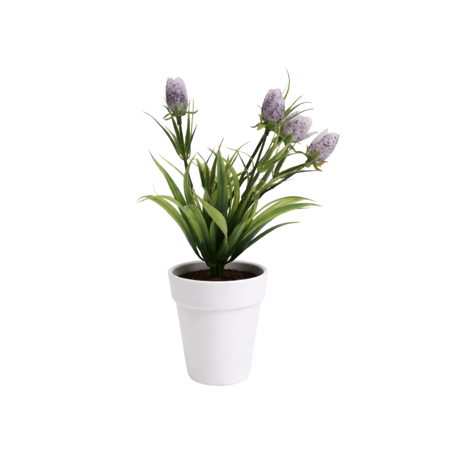 Kunstig plante Tulipanknopper  (H 21cm) Lilla