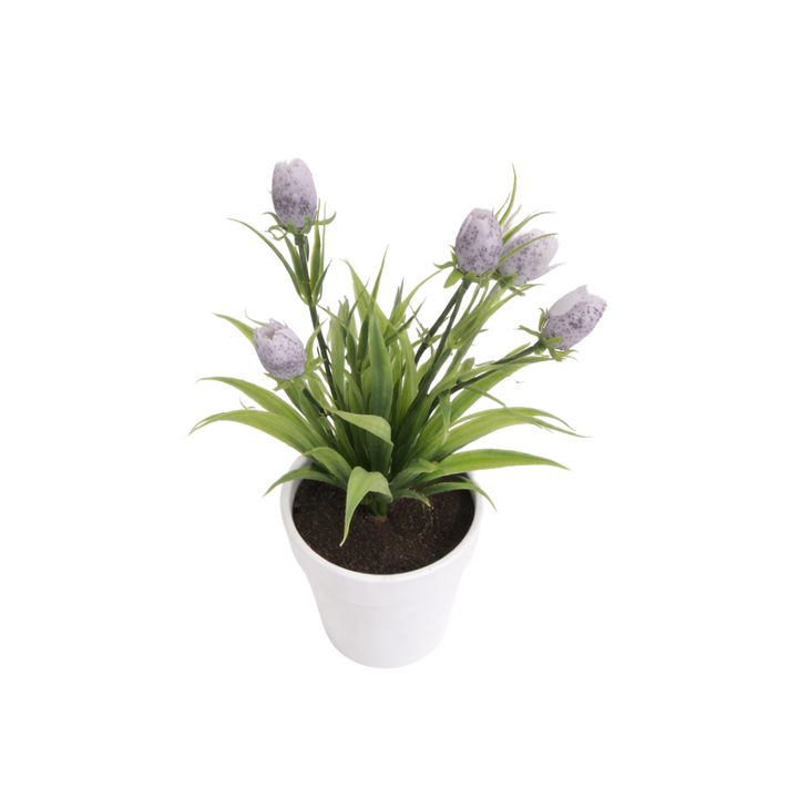 Kunstig plante Tulipanknopper  (H 21cm) Lilla