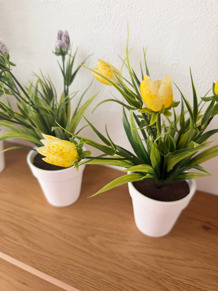 Kunstig plante Tulipanknopper  (H 21cm) Lilla