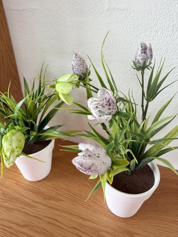 Kunstig plante Tulipanknopper  (H 21cm) Lilla