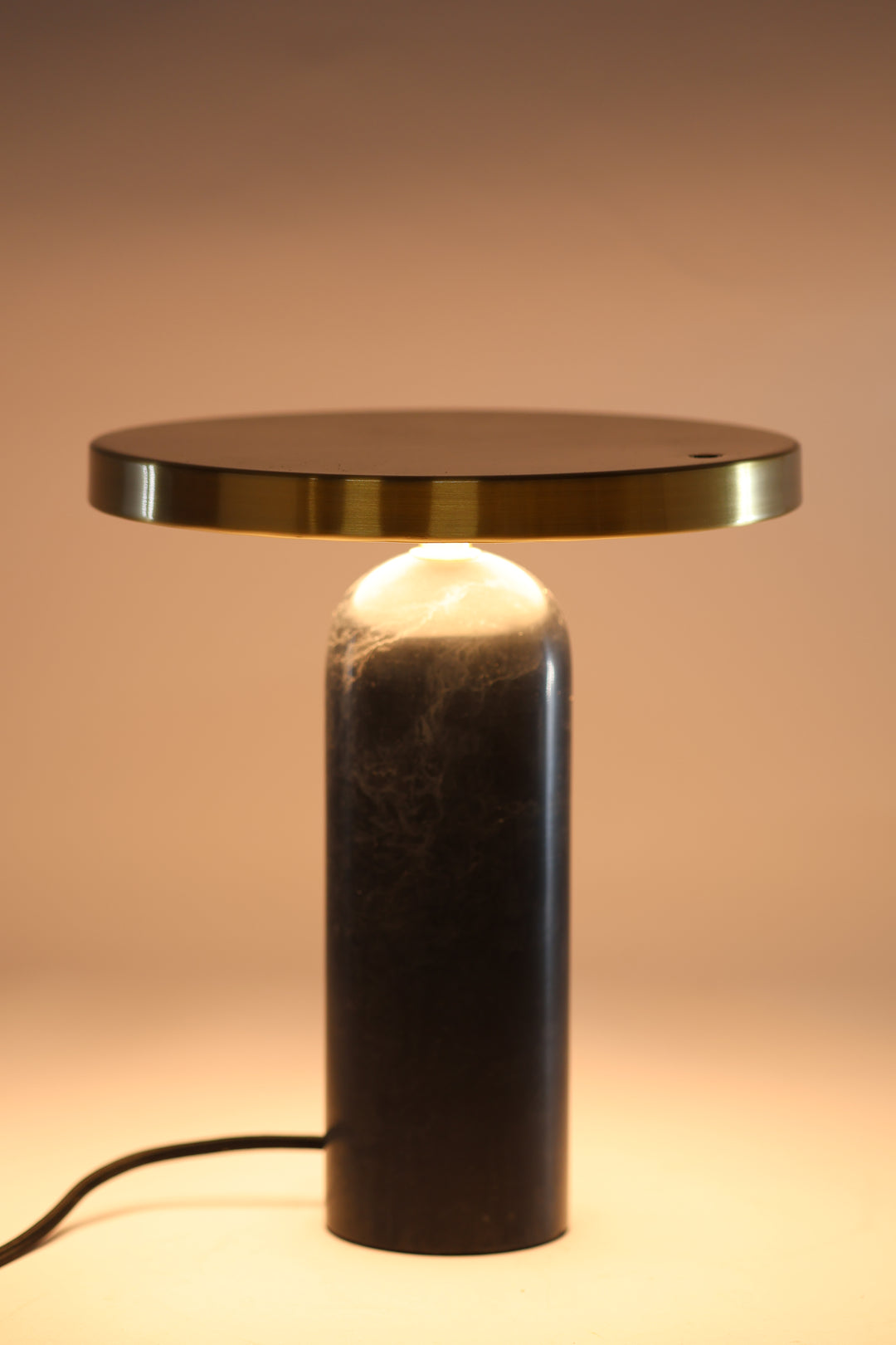 Villa - Bordlampe Vilja Sort Marmor (22,5 x 25 cm)