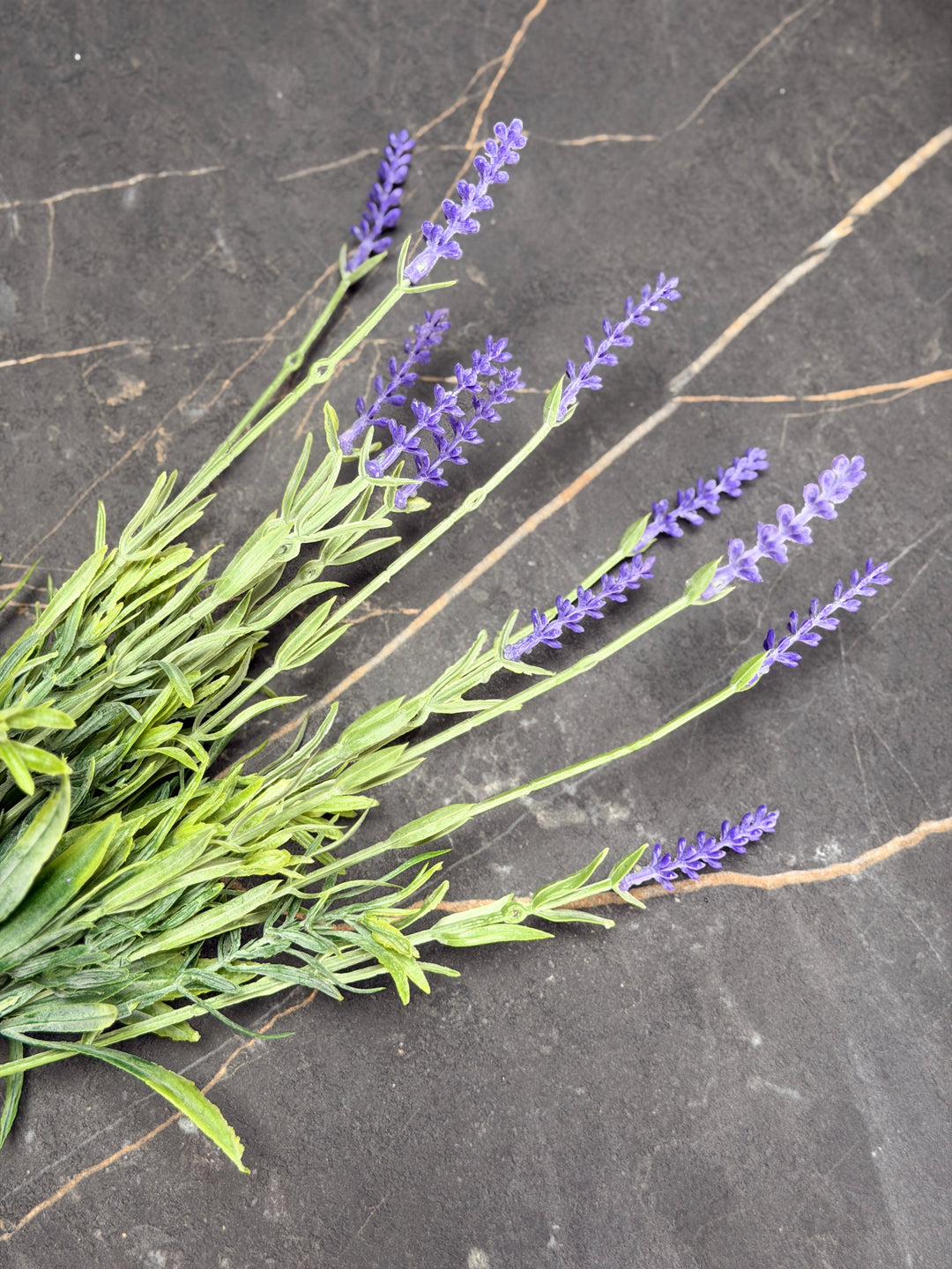 3 stk. Kunstig plante Lavendel i Grøn/Lilla (H 38cm)