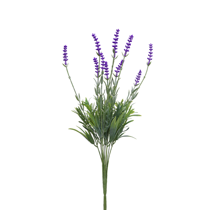 3 stk. Kunstig plante Lavendel i Grøn/Lilla (H 38cm)