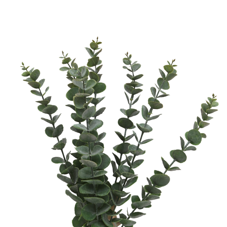 3 stk. Kunstig plante Eucaluptus i Grøn (H 38cm)