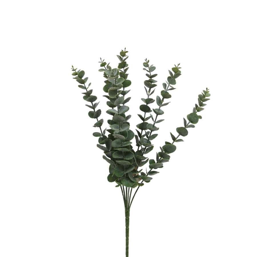 3 stk. Kunstig plante Eucaluptus i Grøn (H 38cm)
