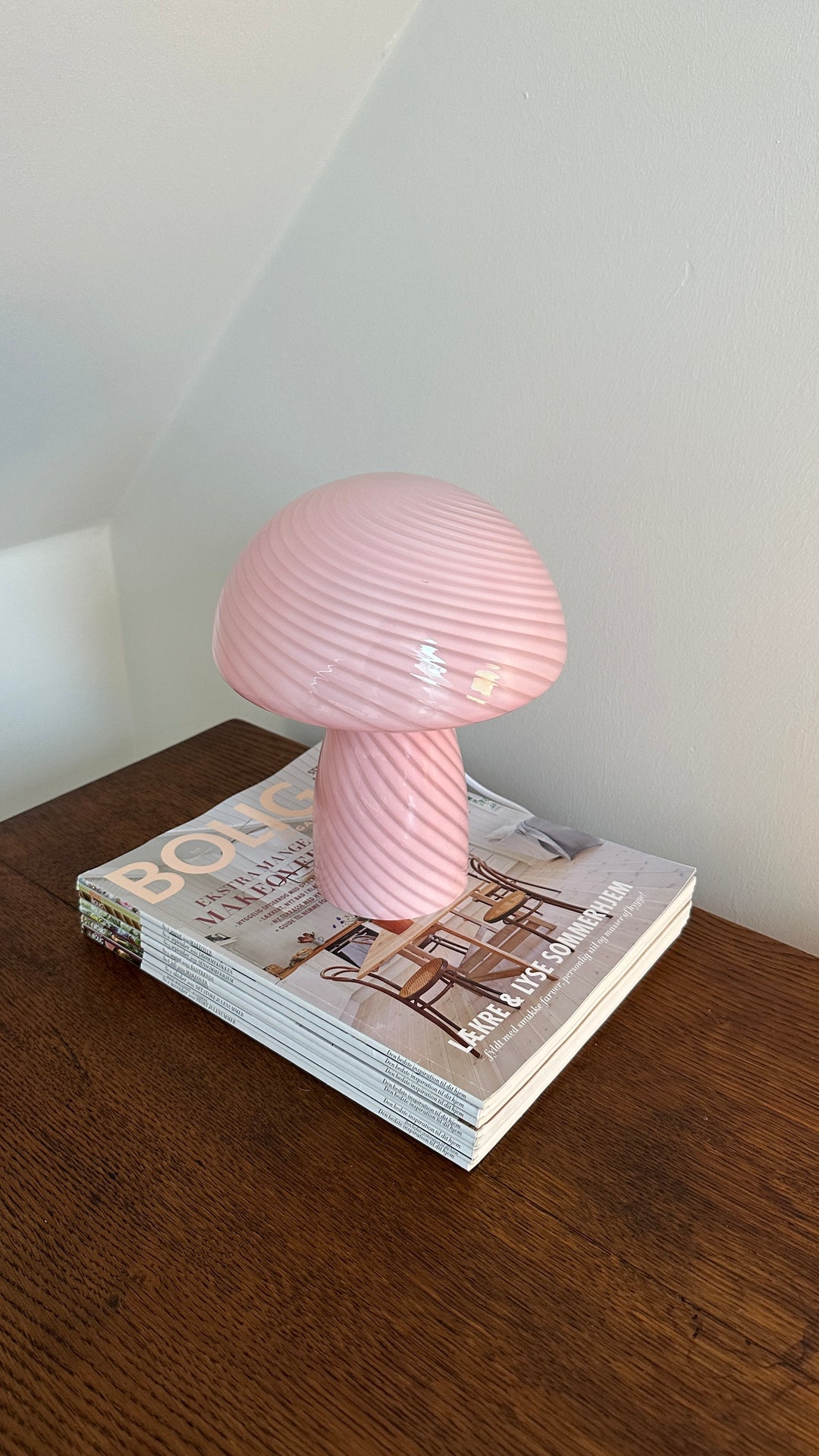Dyberg Larsen - Bordlampe i Glas Jenny Rosa