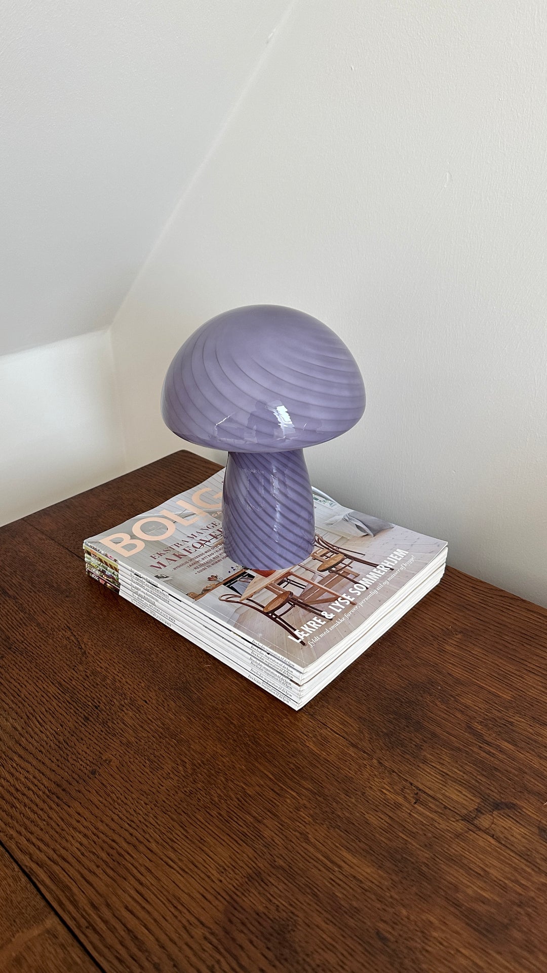 Dyberg Larsen - Bordlampe i Glas Jenny Blå