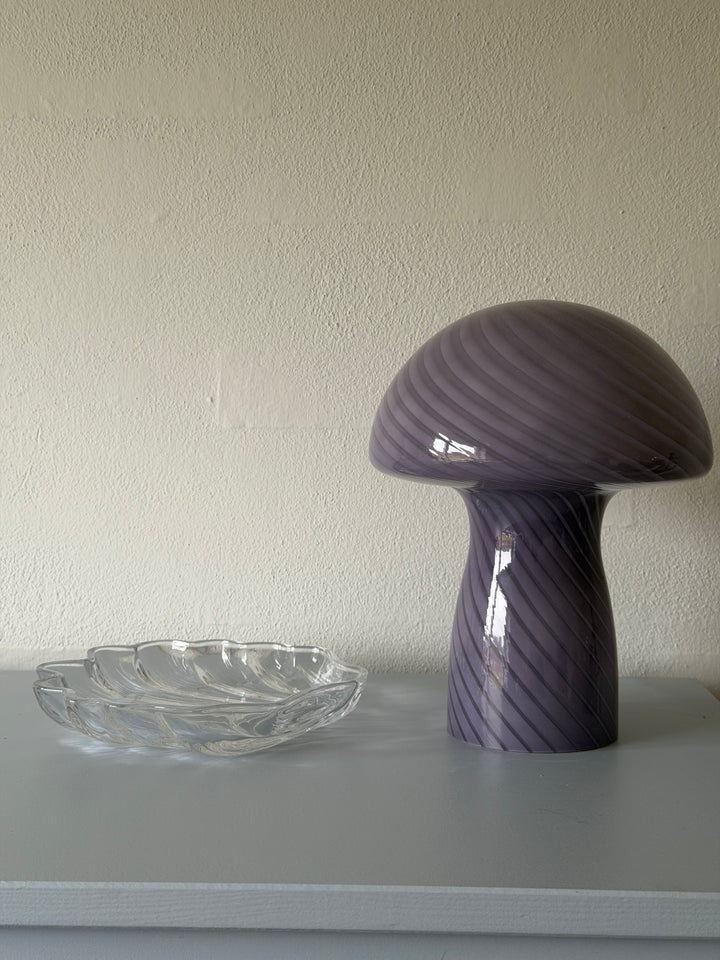 Skål m Muslingskal Design Glas 17x18x3cm Clear