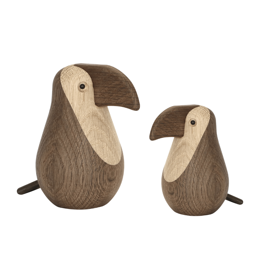 Toucan Stor Smoke/Natural H11,3xB7,2xL11,8cm