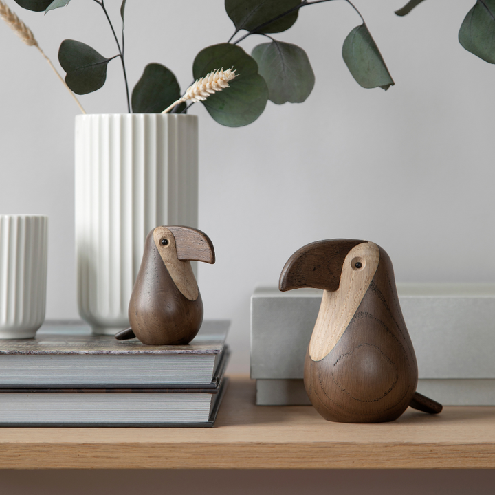 Toucan Stor Smoke/Natural H11,3xB7,2xL11,8cm