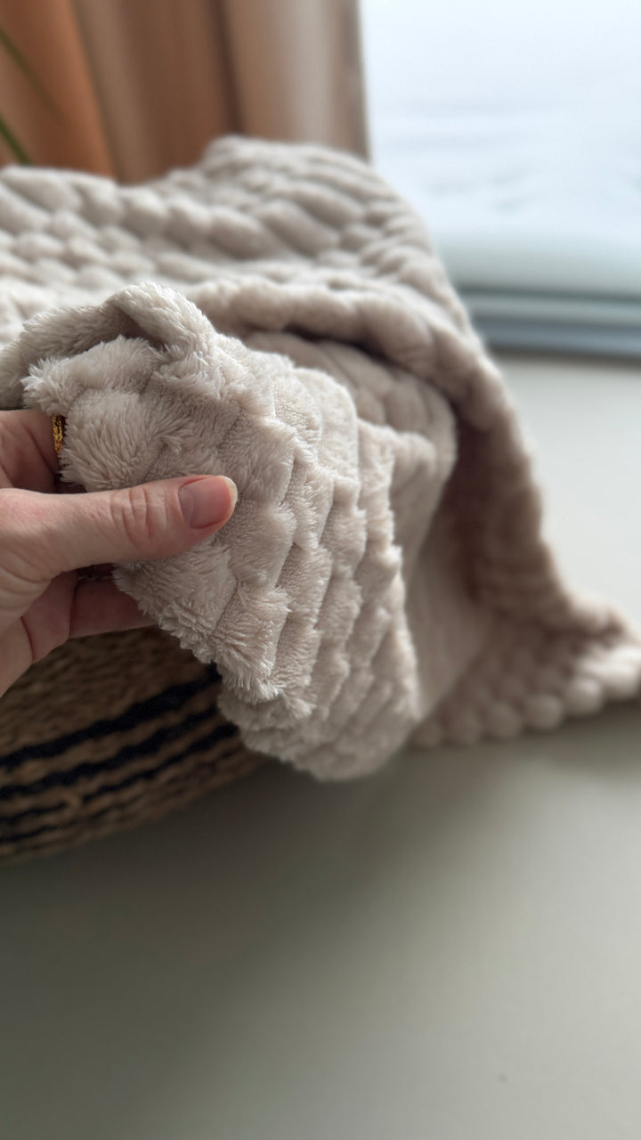 Plaid Imiteret Pels Sand (130x170cm)