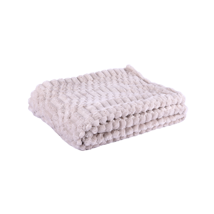 Plaid Imiteret Pels Sand (130x170cm)