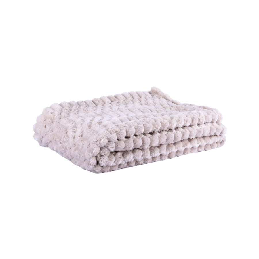 Plaid Imiteret Pels Sand (130x170cm)