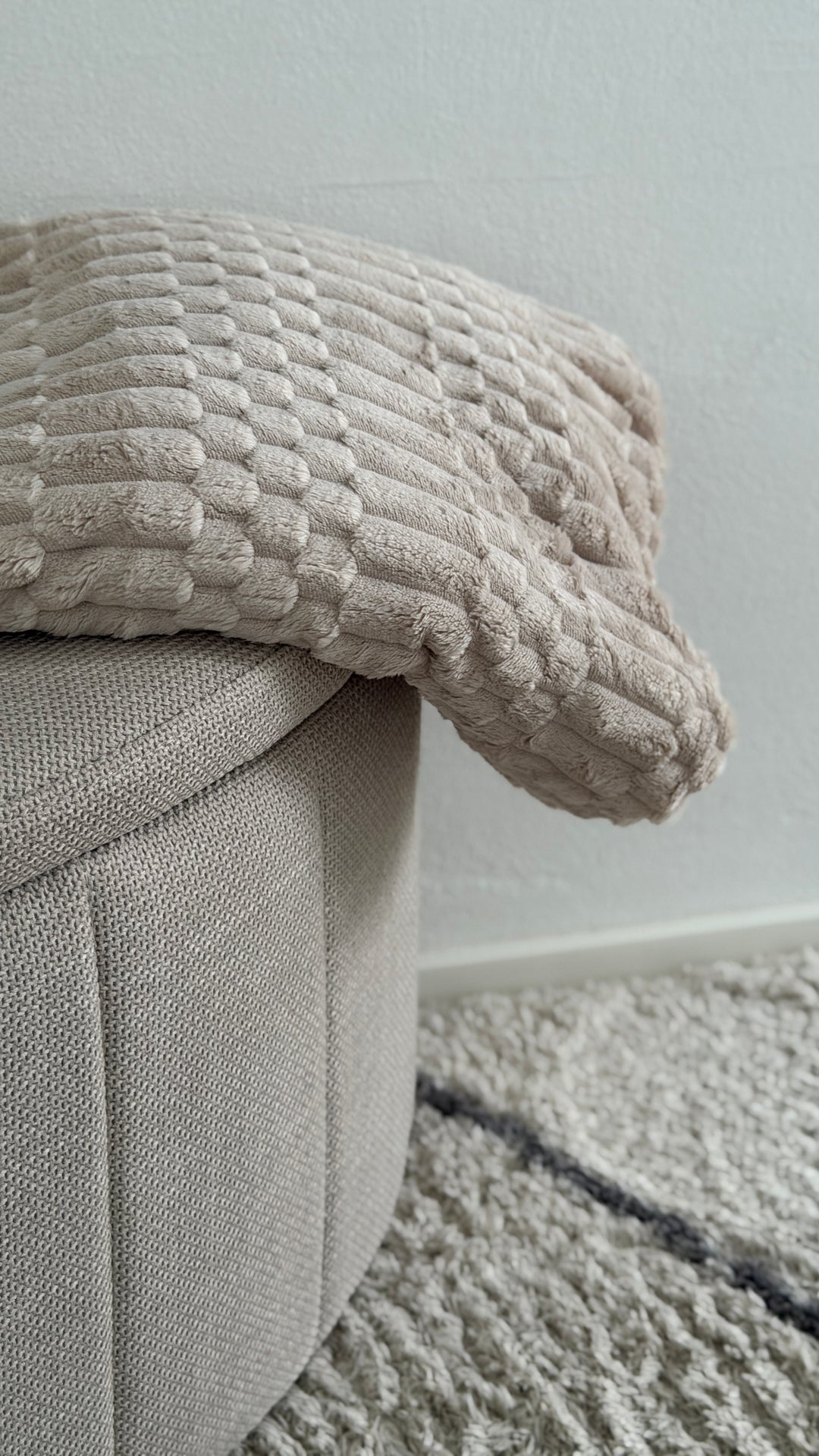 Plaid Imiteret Pels Sand (130x170cm)