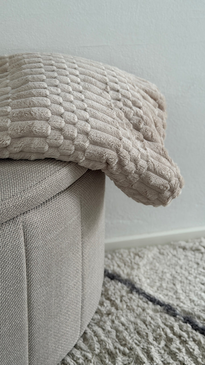 Plaid Imiteret Pels Sand (130x170cm)