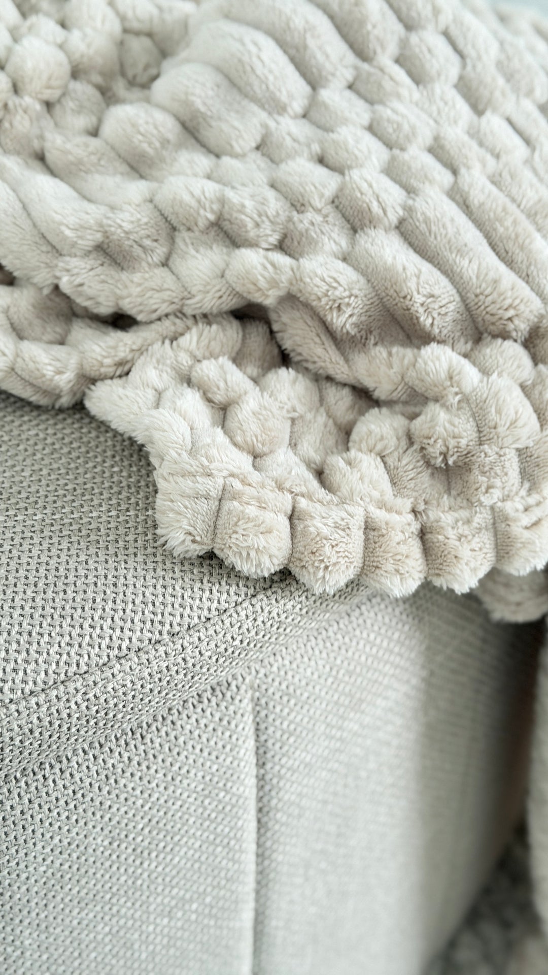 Plaid Imiteret Pels Sand (130x170cm)