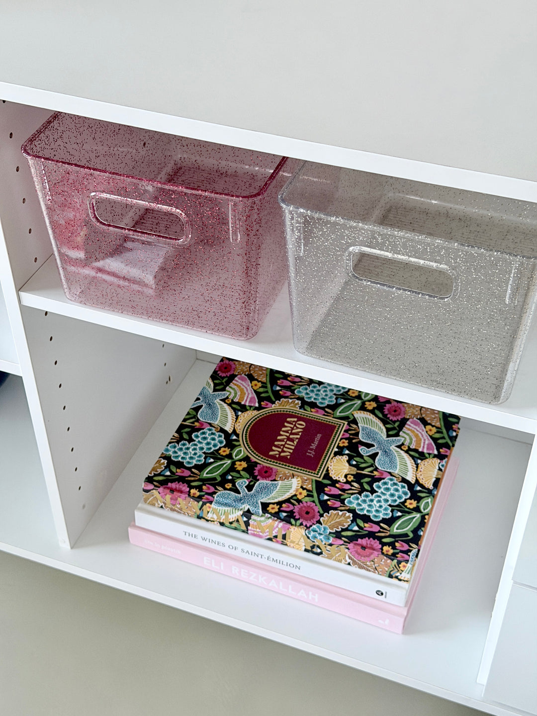 Opbevaringskasse Glitter 29x20,5x15,7cm Pink