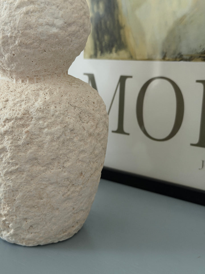 Lysestage Cement Natur Sæt/2 stk. (H26/16xB10x10,5cm)