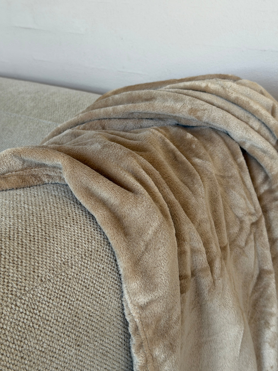 Plaid Luksus Fleece 130x150cm Beige
