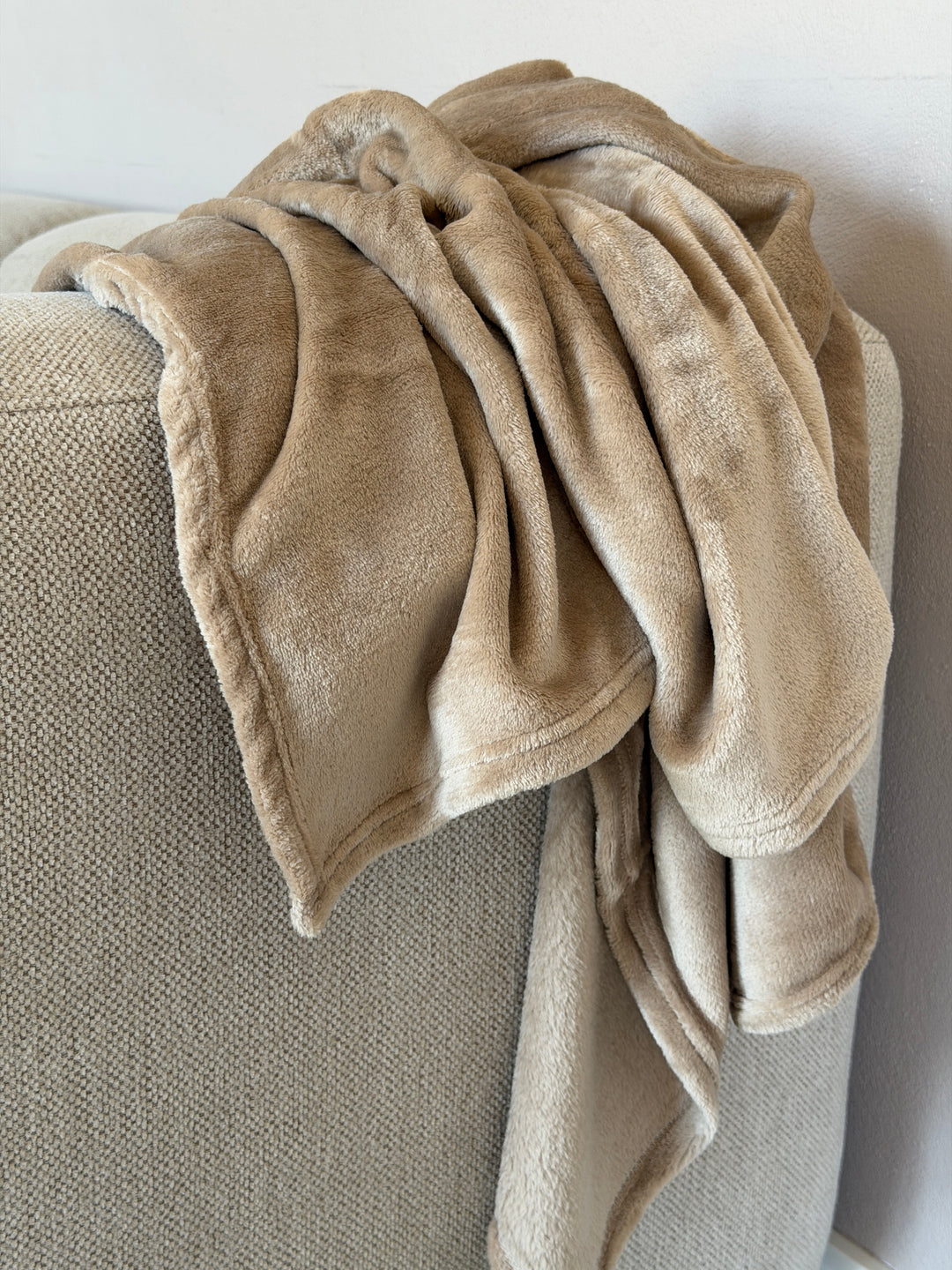 Plaid Luksus Fleece 130x150cm Beige