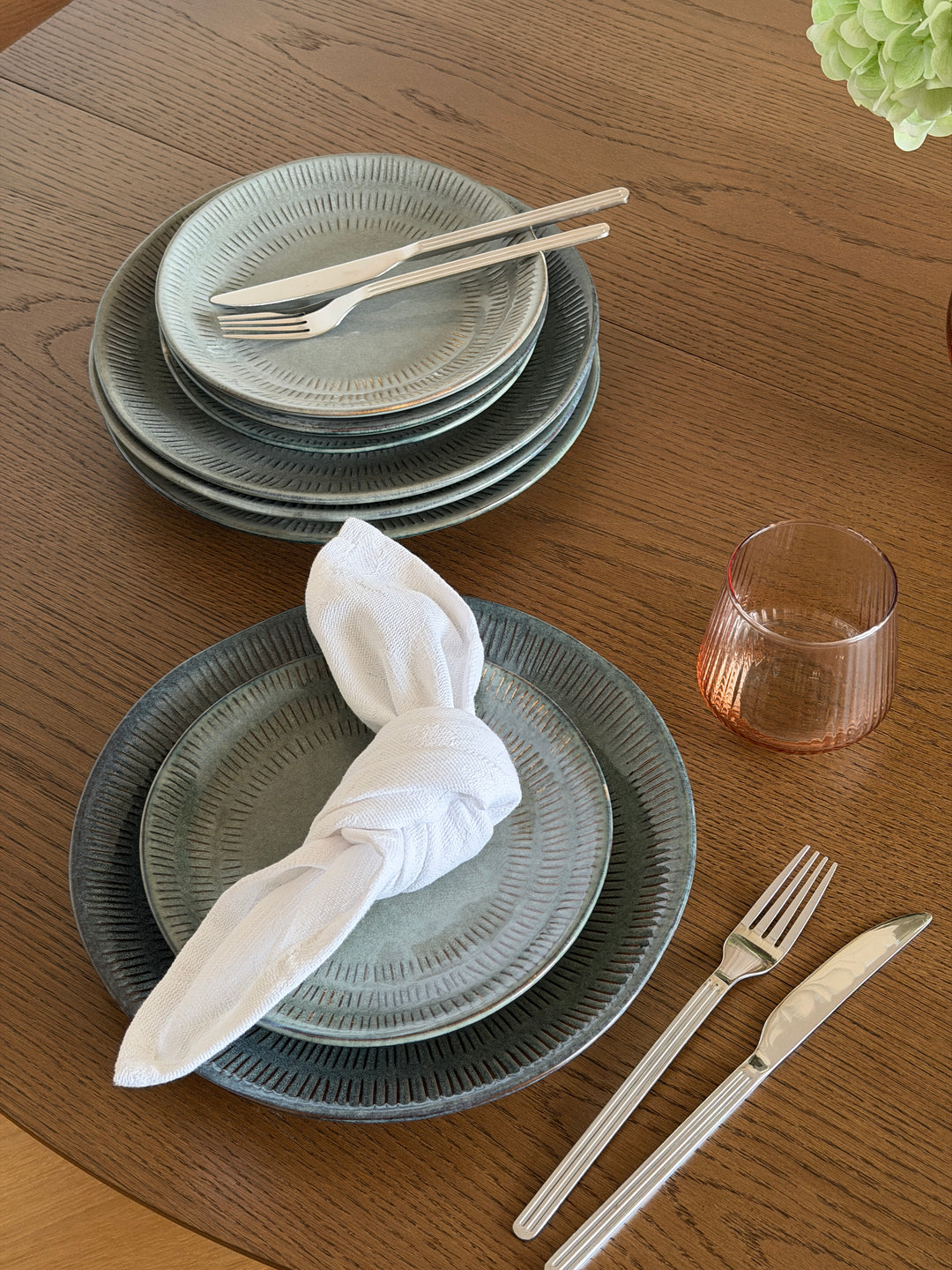 6 stk. Keramik Middagstallerkener BRUCE i Grå (Ø27cm)