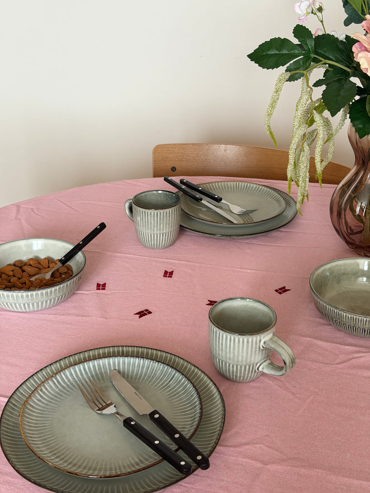 6 stk. Keramik Middagstallerkener BRUCE i Grå (Ø27cm)