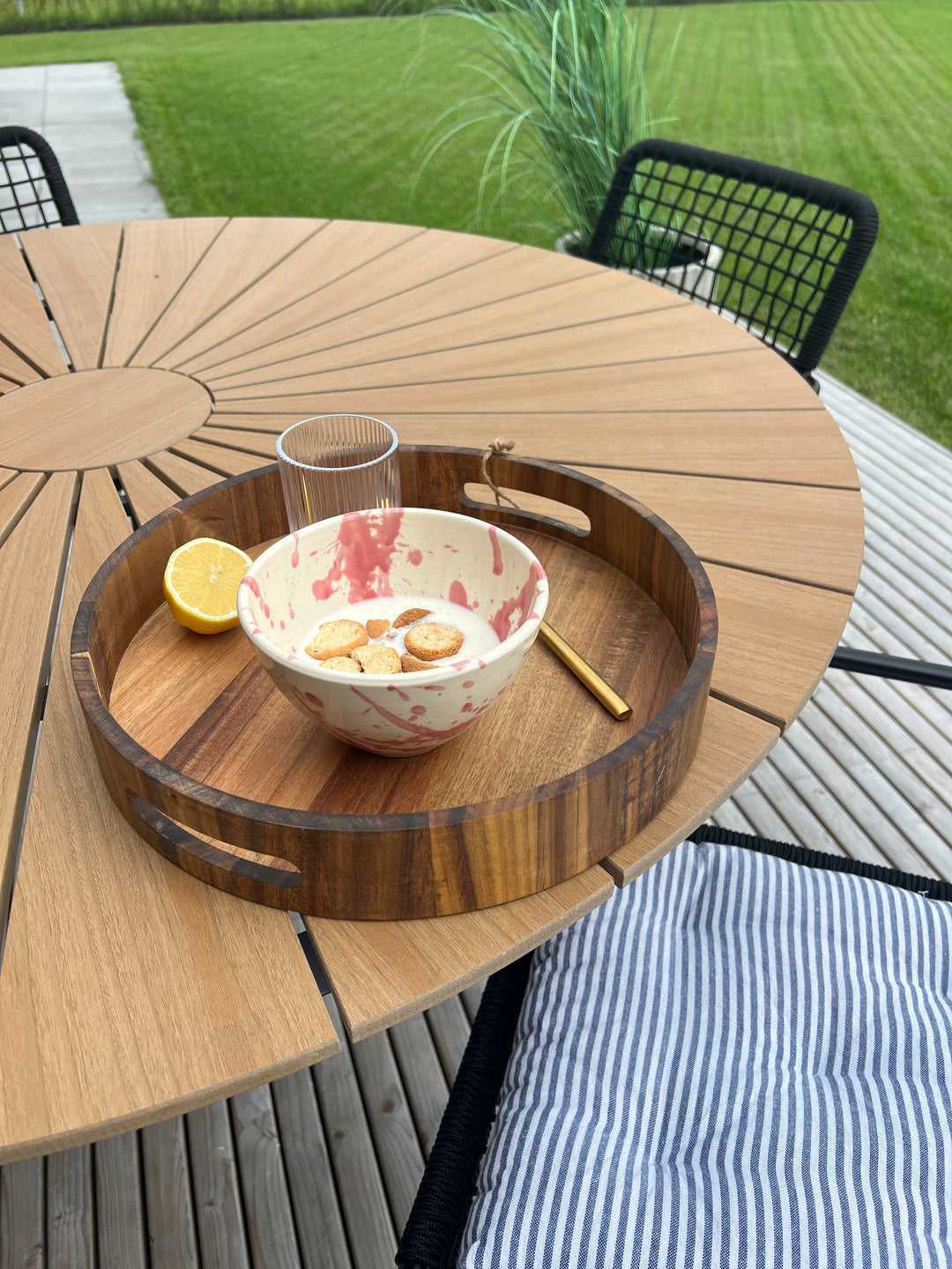 Serveringsbakke i Akacia (Ø 35x6cm)