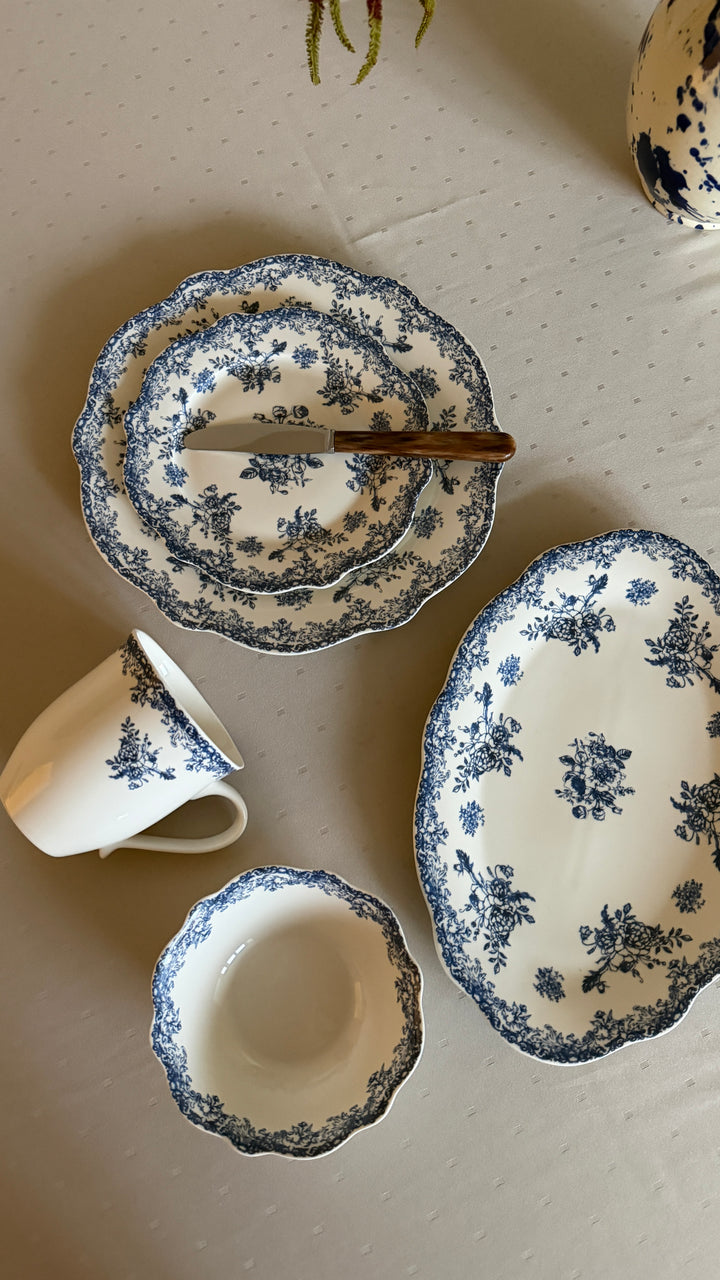 Oval Fad DINNA (30,6x21x2,4 cm) Blå