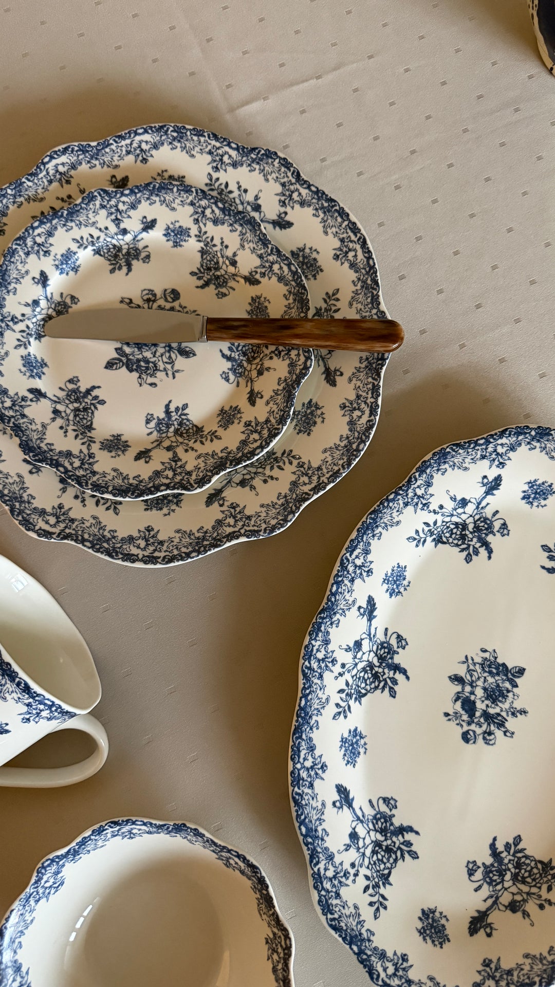 Oval Fad DINNA (30,6x21x2,4 cm) Blå