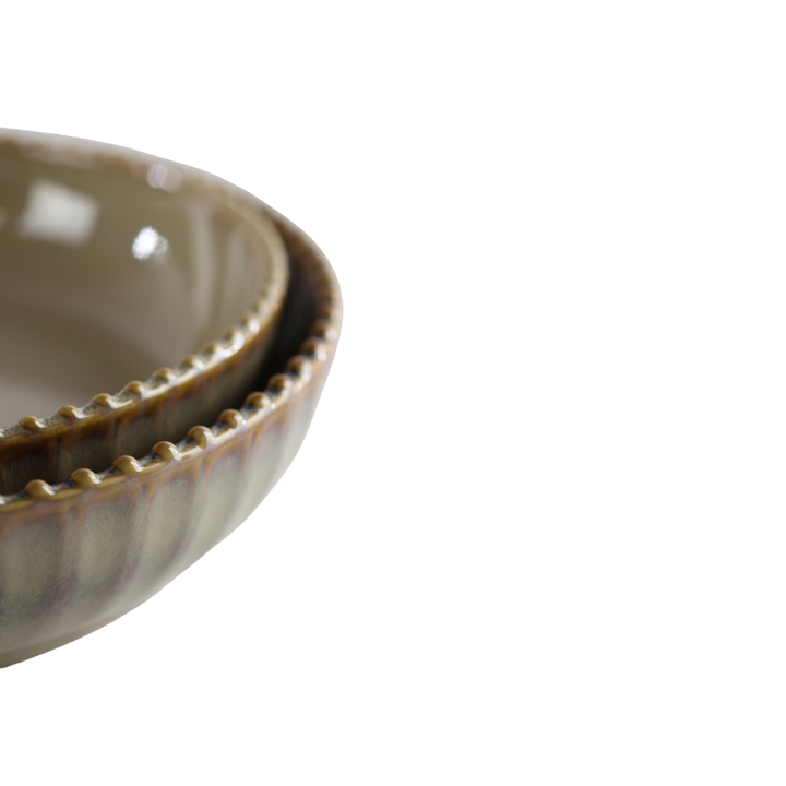 Skål FALLON (Ø22x5 cm) Reaktiv Beige