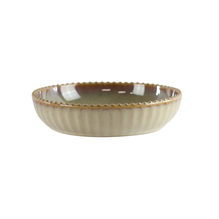 Skål FALLON (Ø22x5 cm) Reaktiv Beige