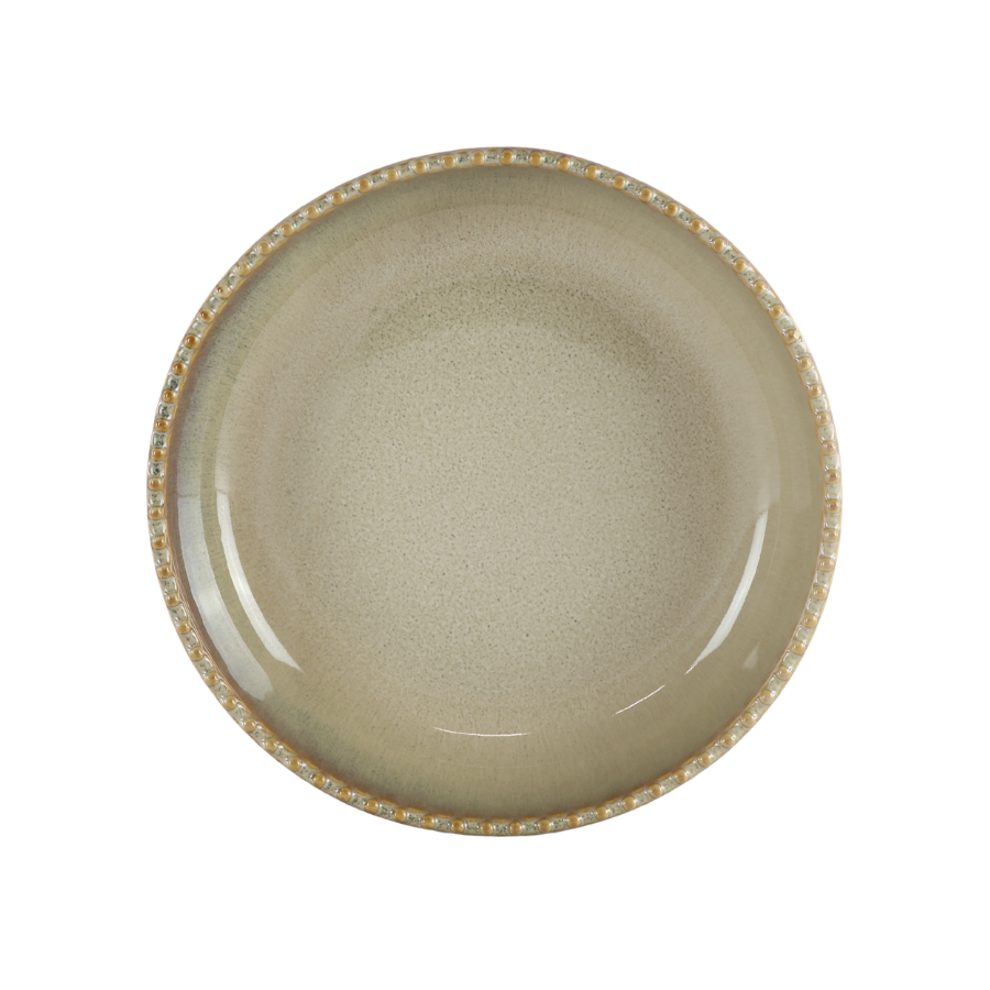 Skål FALLON (Ø22x5 cm) Reaktiv Beige