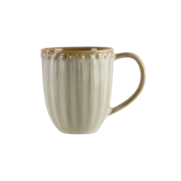 6 stk. Keramik Krus FALLON (200ml) Reaktiv Beige