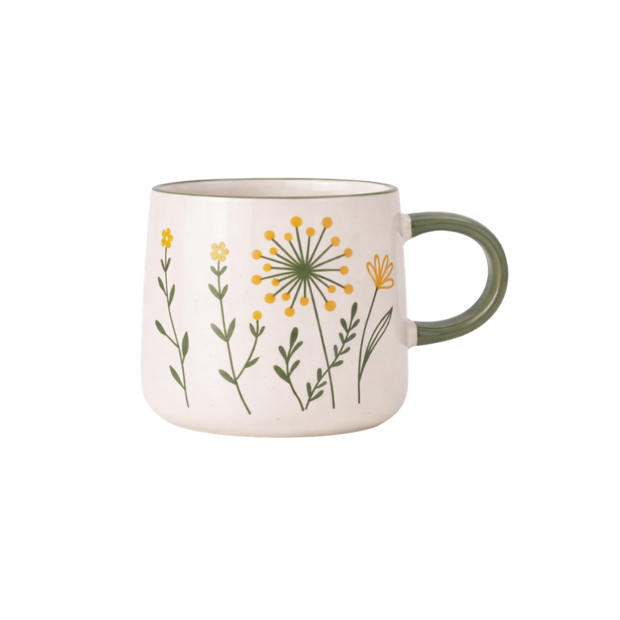 Krus m Markblomster GANI (400ml) Cream
