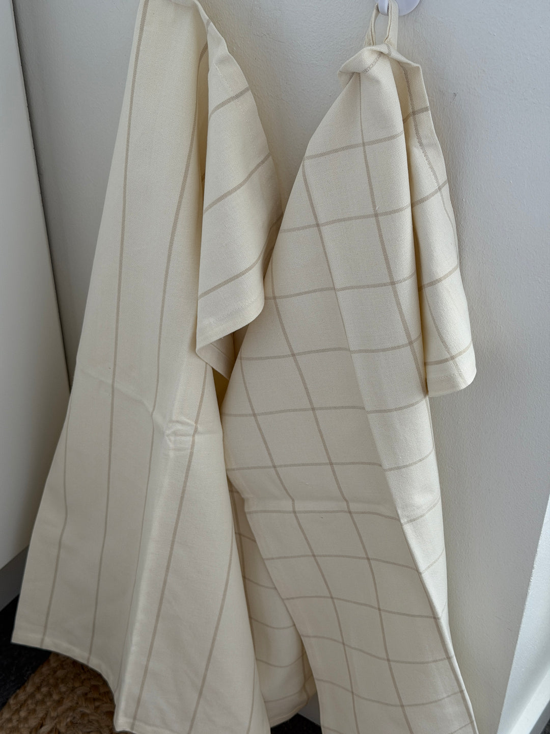 Viskestykke i Ivory og Flex farve MIAH (50x70cm). 2pk