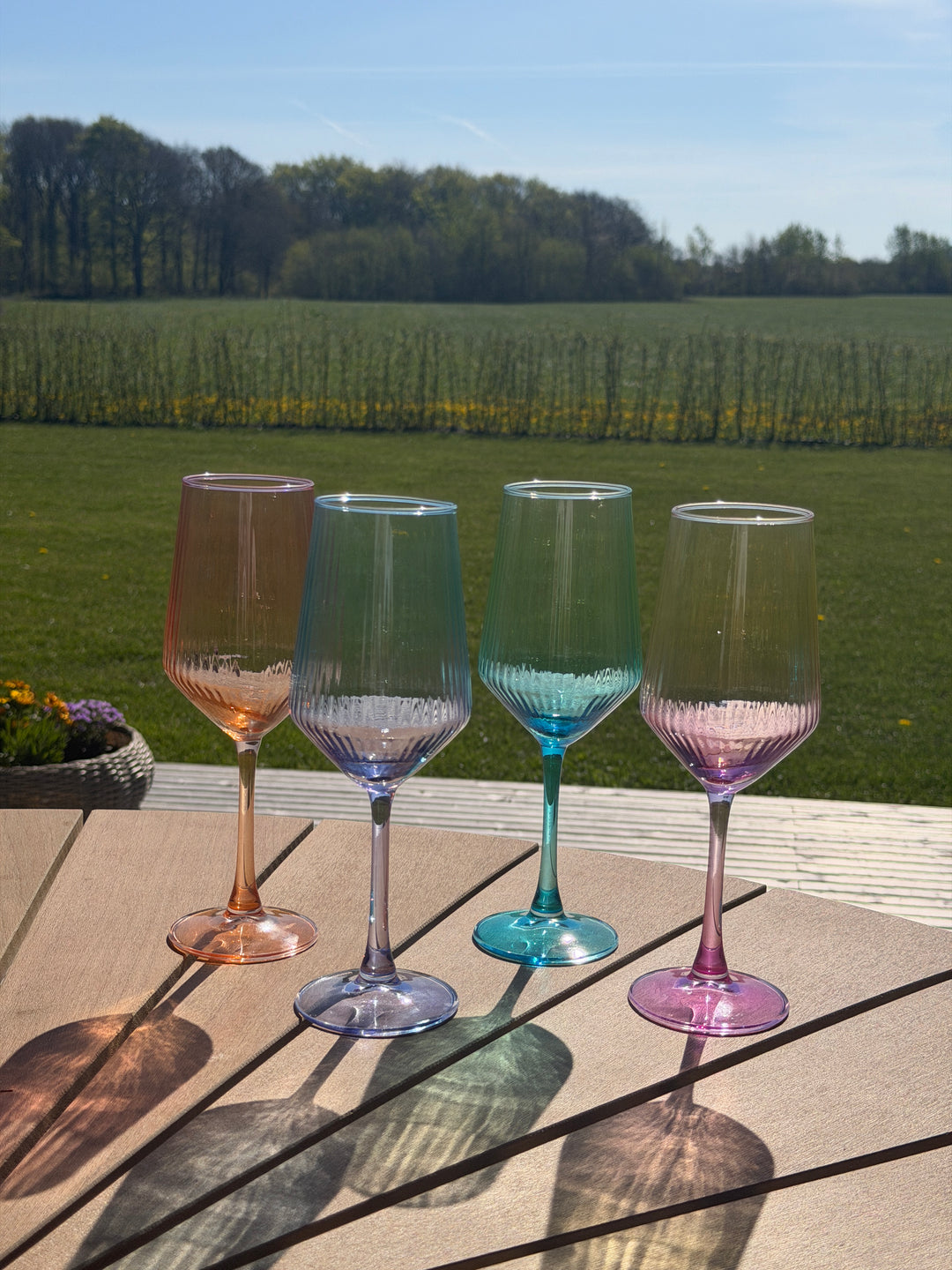 4 stk. Vinglas Tofarvet 380ml