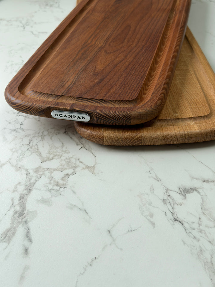 Serveringsbræt SCANPAN 20x58,5cm Carbonfarvet Asketræ