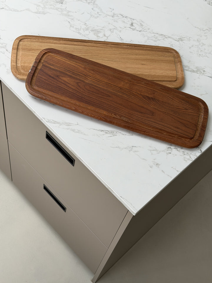 Serveringsbræt SCANPAN 20x58,5cm Carbonfarvet Asketræ