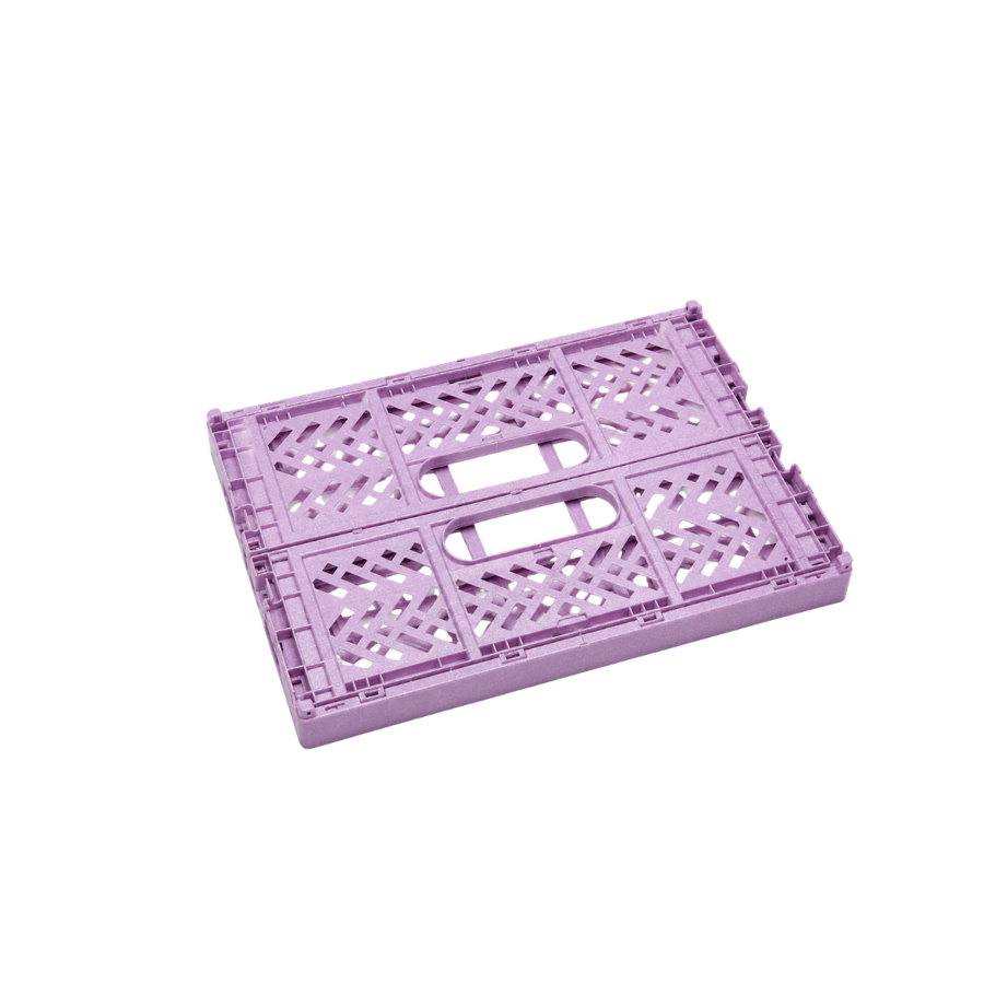 2 stk. Foldekasser Meleret Glimmer Medium i Lilla (29x21,3x12cm)