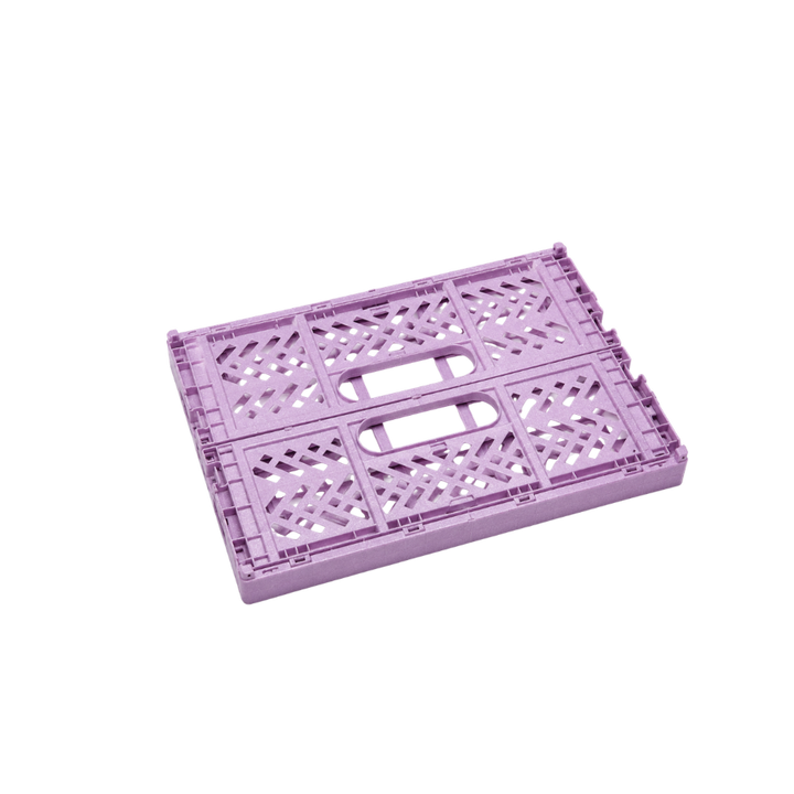2 stk. Foldekasser Meleret Glimmer Medium i Lilla (29x21,3x12cm)