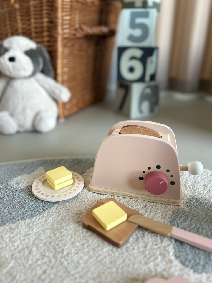 Trælegetøj Toaster Sæt
