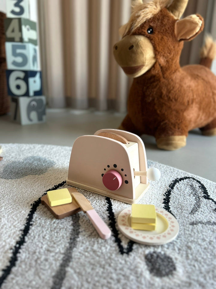 Trælegetøj Toaster Sæt