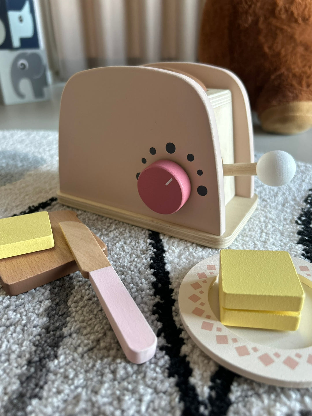 Trælegetøj Toaster Sæt