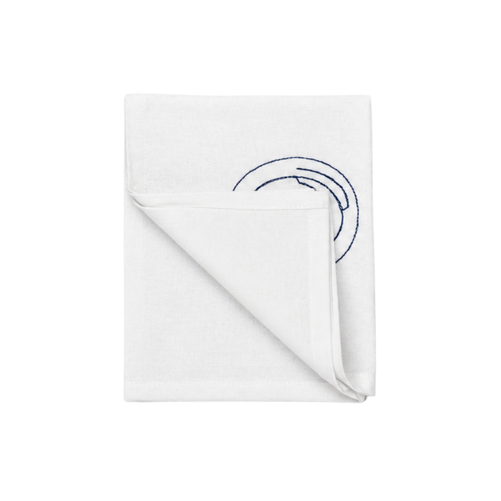 Stofserviet m. Tallerken Broderi (40x40cm)